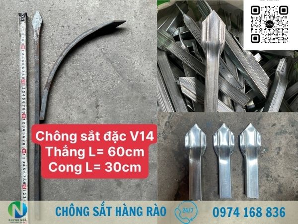 Mẫu chông sắt đầu dập